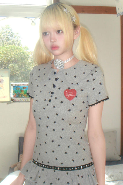 Starry Layered Cake Dress