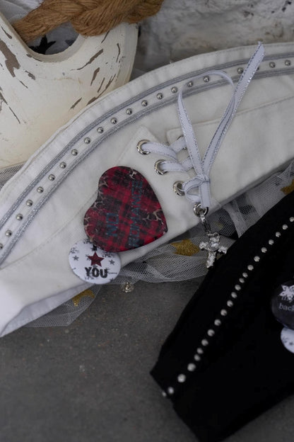 White-Black Sailor Hat