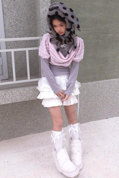 Happy Polka Dot Rabbit Ears Bow Hat