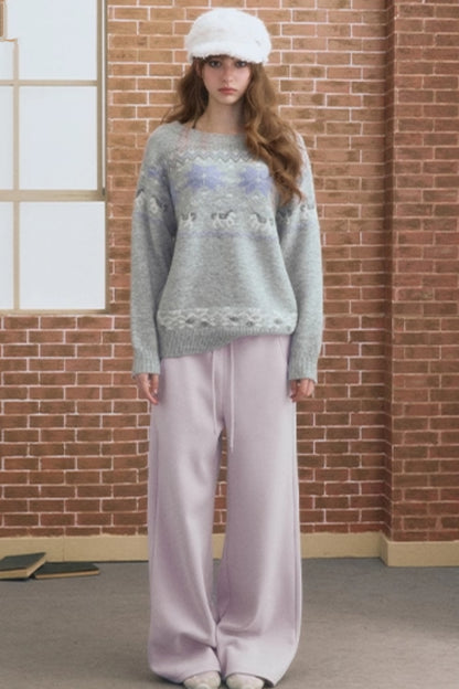 Simple Gray Fleece Sweatpants