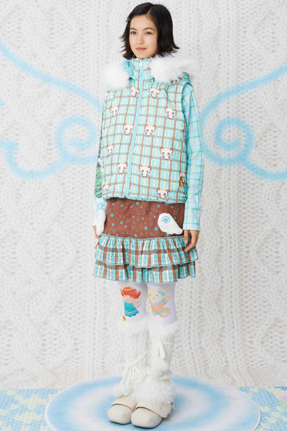 Double-Sided Panda Cotton Vest Jacket