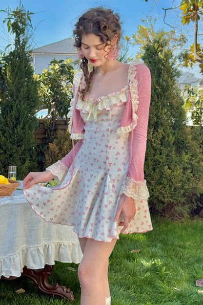 SeLace Rose Cardigan Dress Set-Up