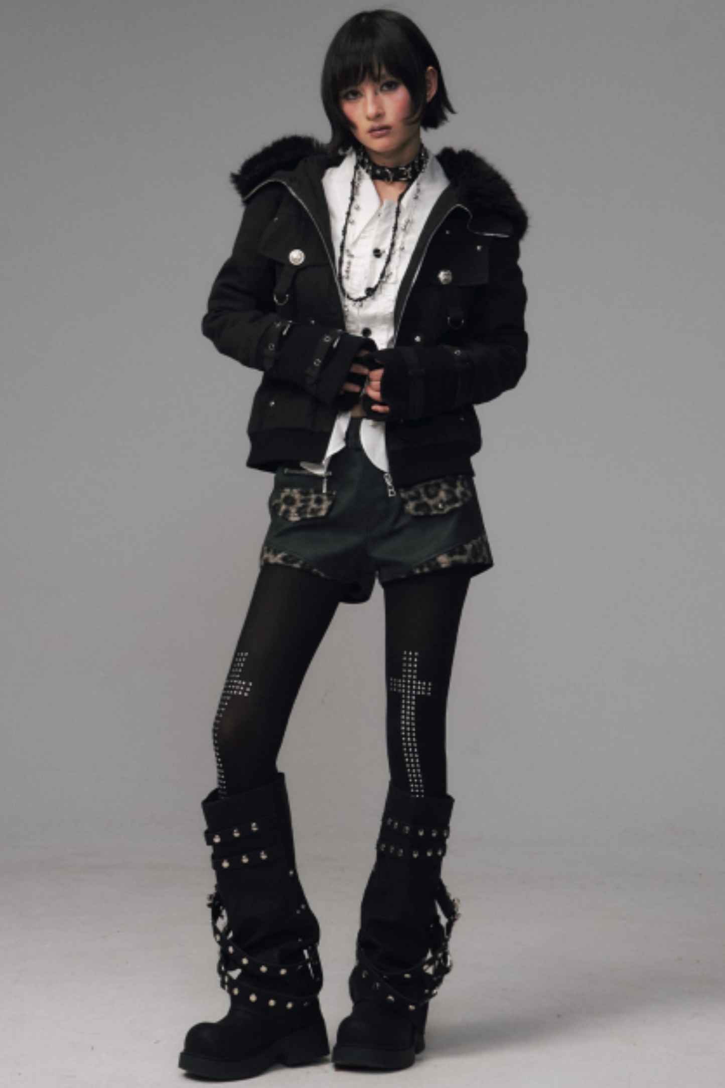 Retro Fur Hood Winter Jacket