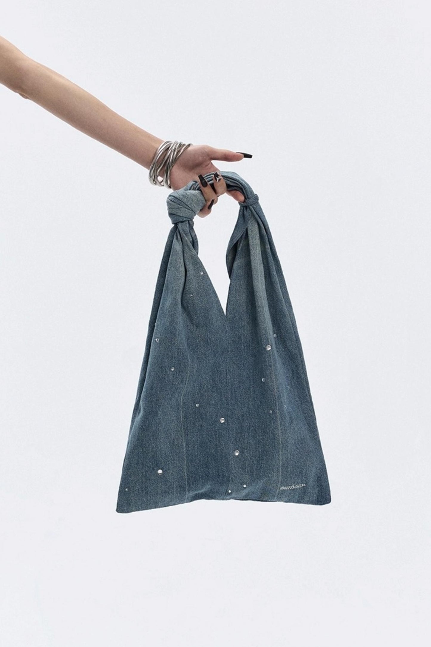 Diamond Starry Denim Shoulder Bag