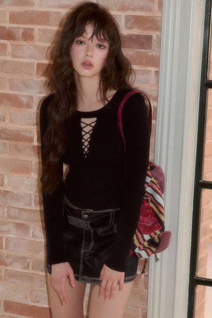 Sweet Strap Slim Knitwear