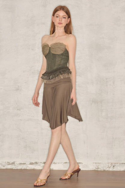 Chic Asymmetrical Midi Skirt