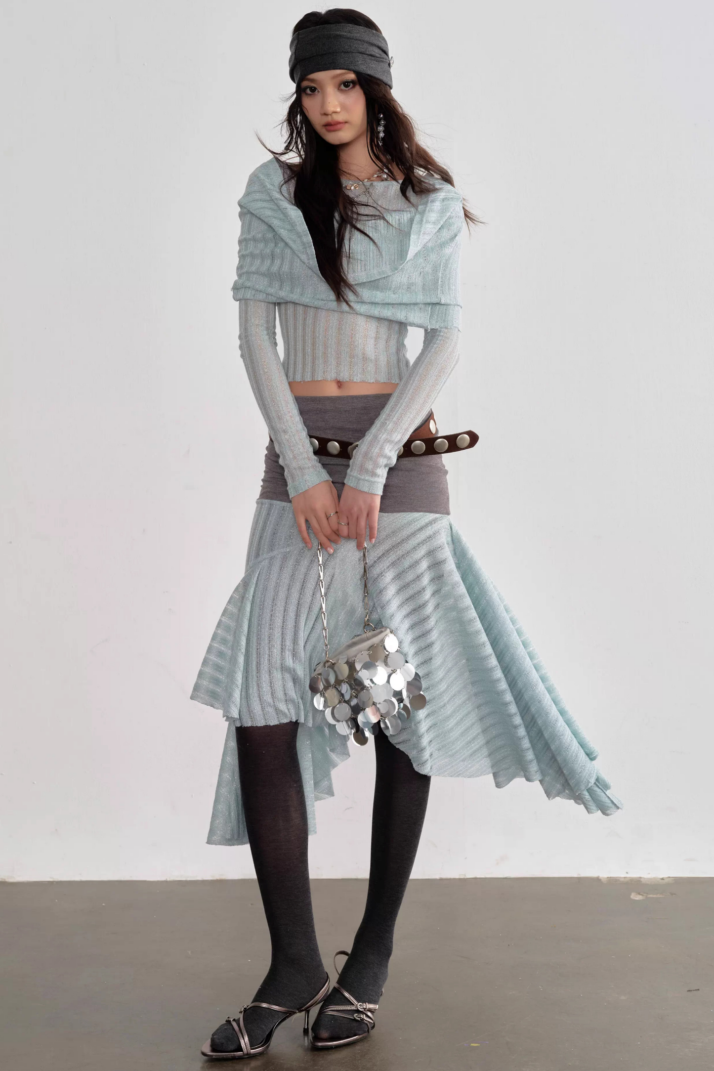 Romantic Sea Salt Top and Skirt Set-Up