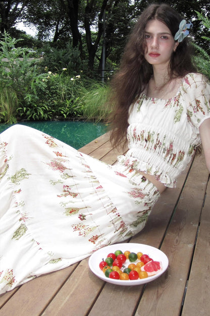 Botanical Linen Skirt Set-Up