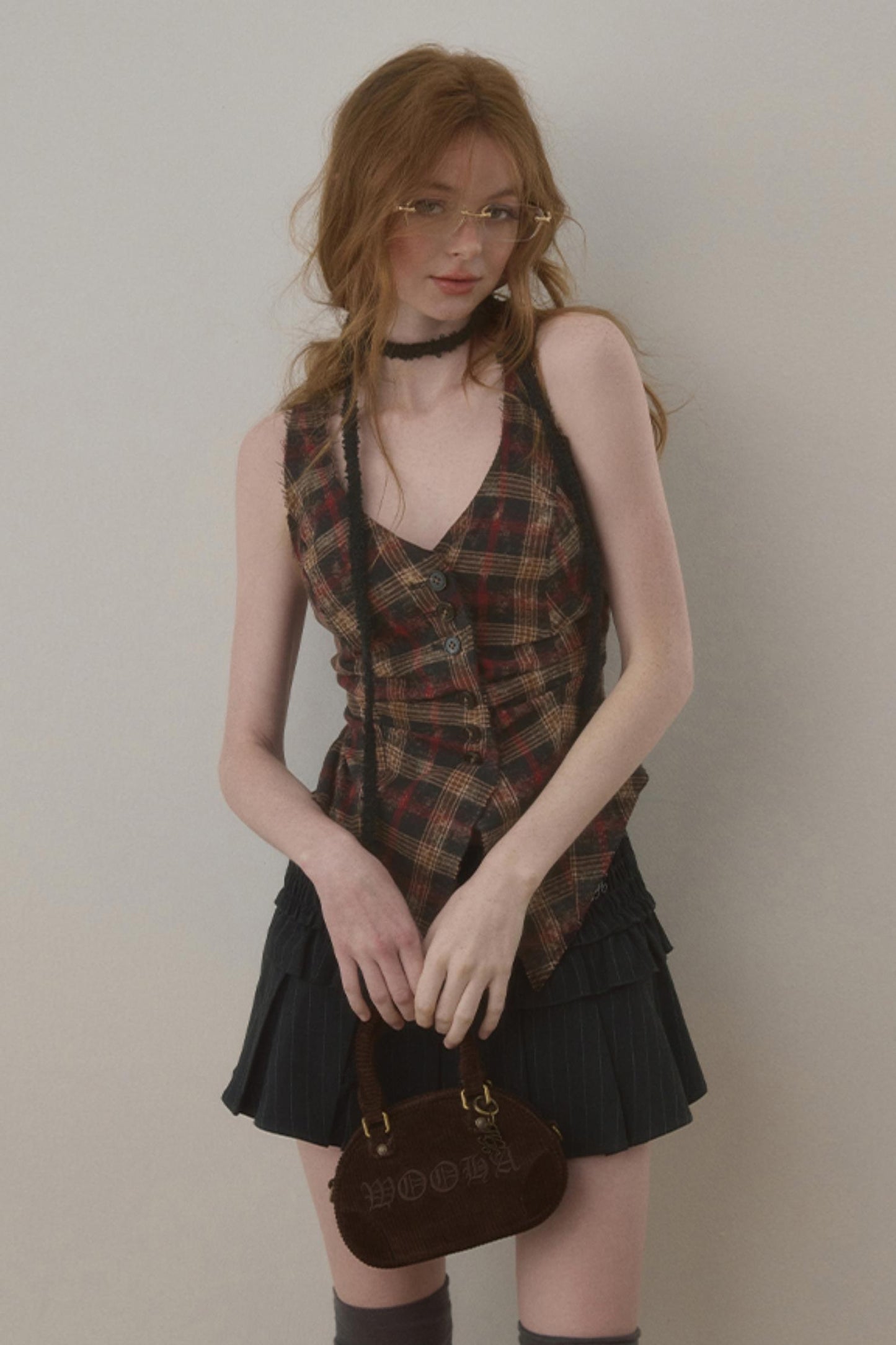 Sweet & Spicy Check Waist Top