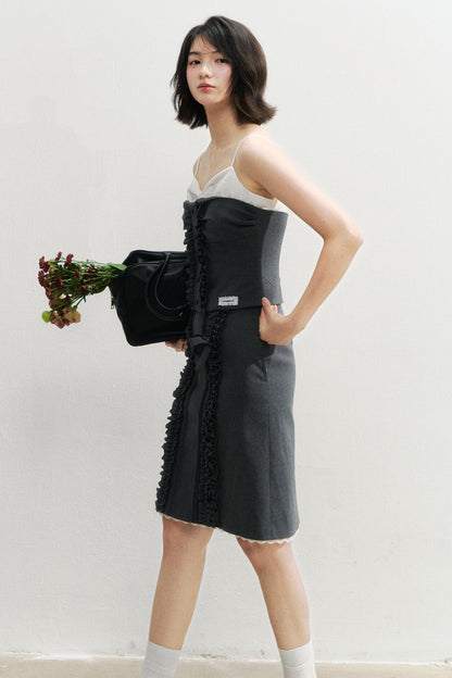 Vintage Lace Suspender Skirt Set-Up