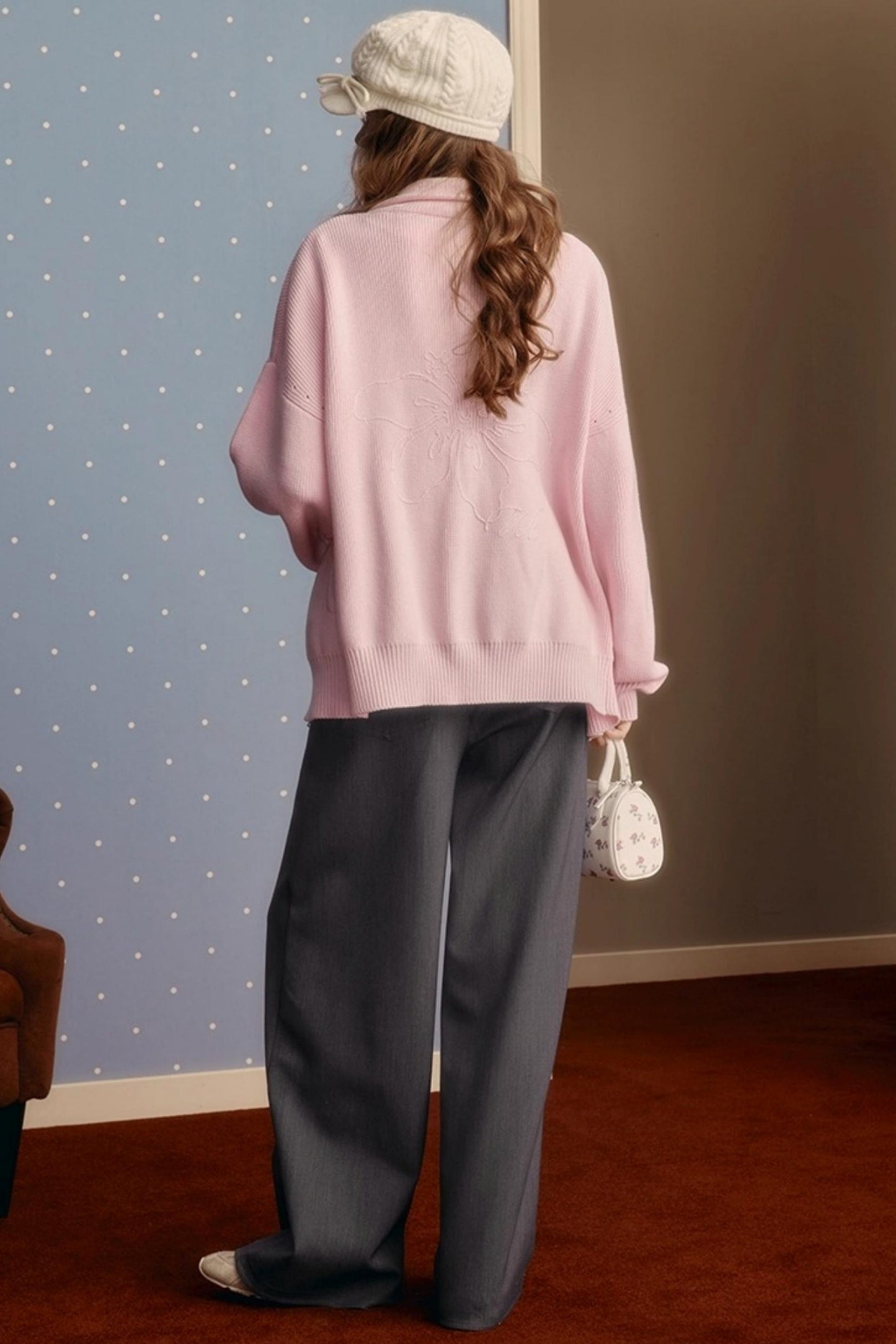 Embroidered Knitted Sweater