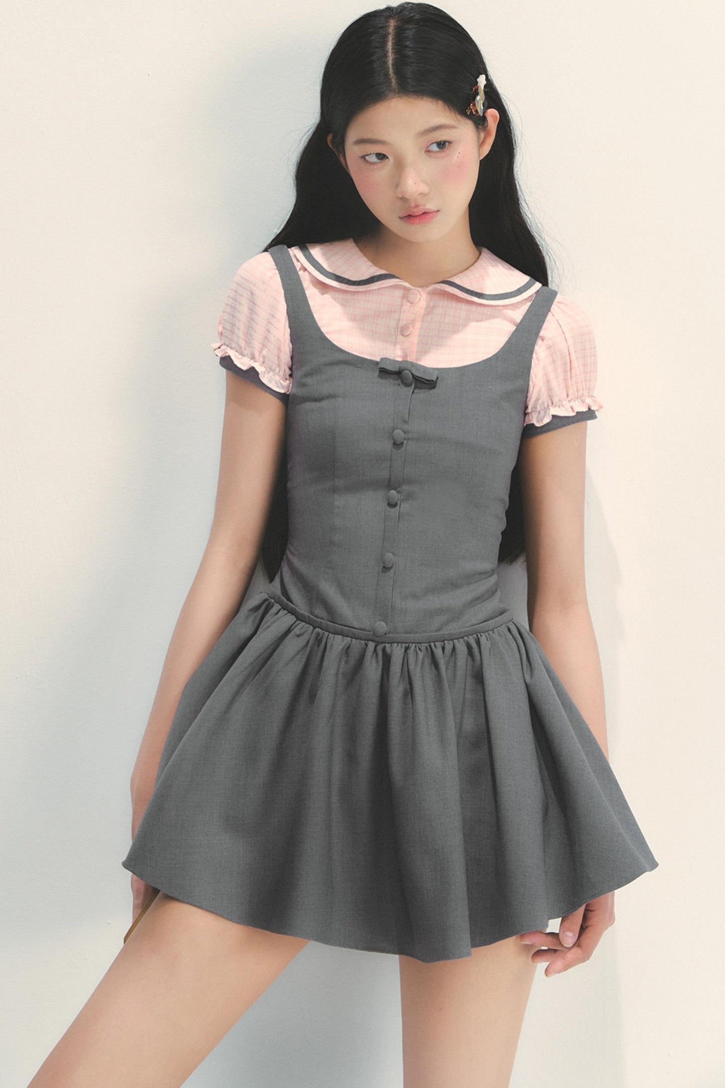 College Patchwork Dress