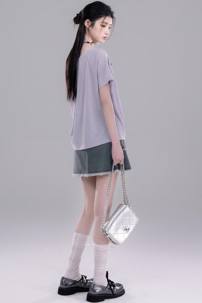 Moonlit One-Shoulder Tee