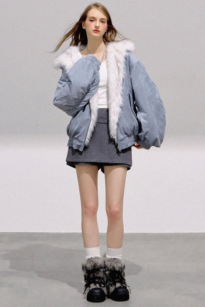 Texture Thickened Plush Jacket