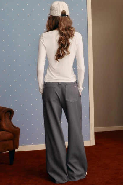 Winter V-Neck Long-Sleeved T-Shirt