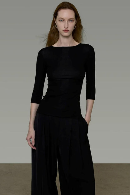 Französisches rückenfreies Designer-Oberteil