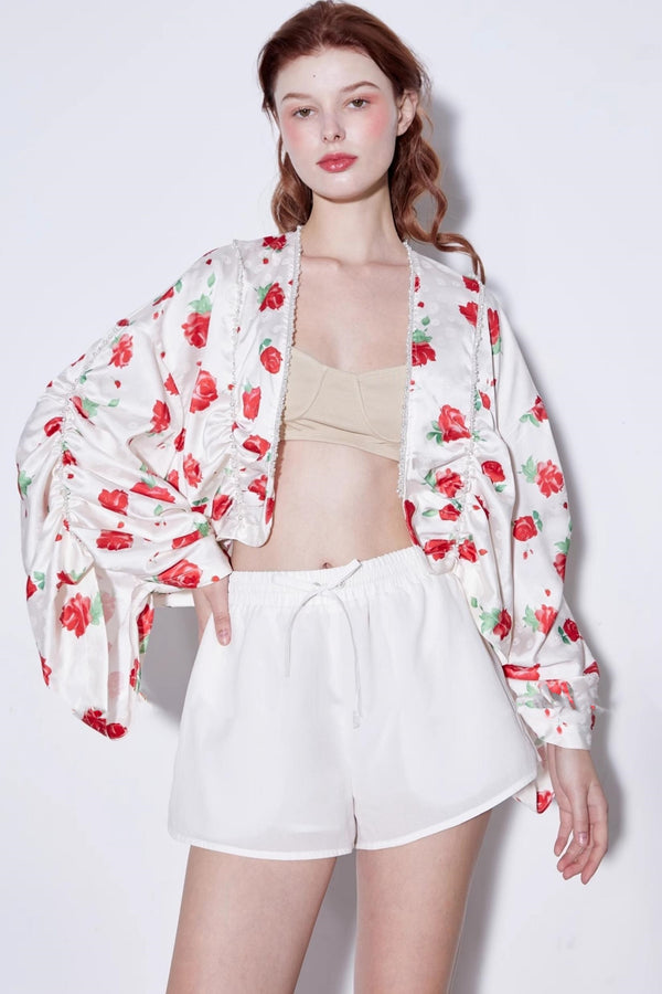 Deconstructed Rose Beaded Jacket