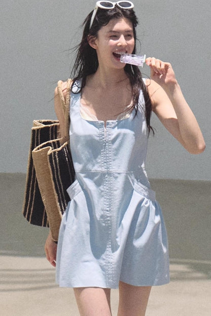 Clear Blue Sky Denim Dress