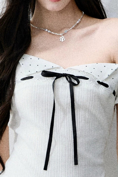 Vintage Asymmetrical Square Neck Top Set-Up