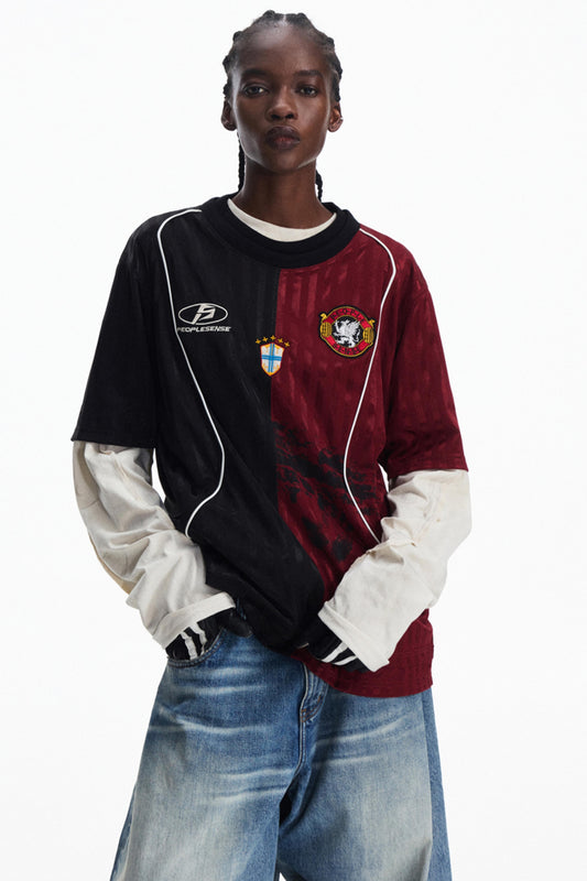 Vintage Soccer Racing Jersey Top