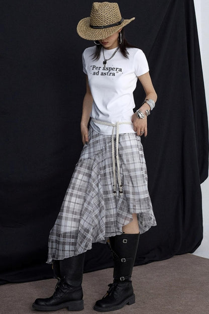 Summer Ruffled Irregular Skirt