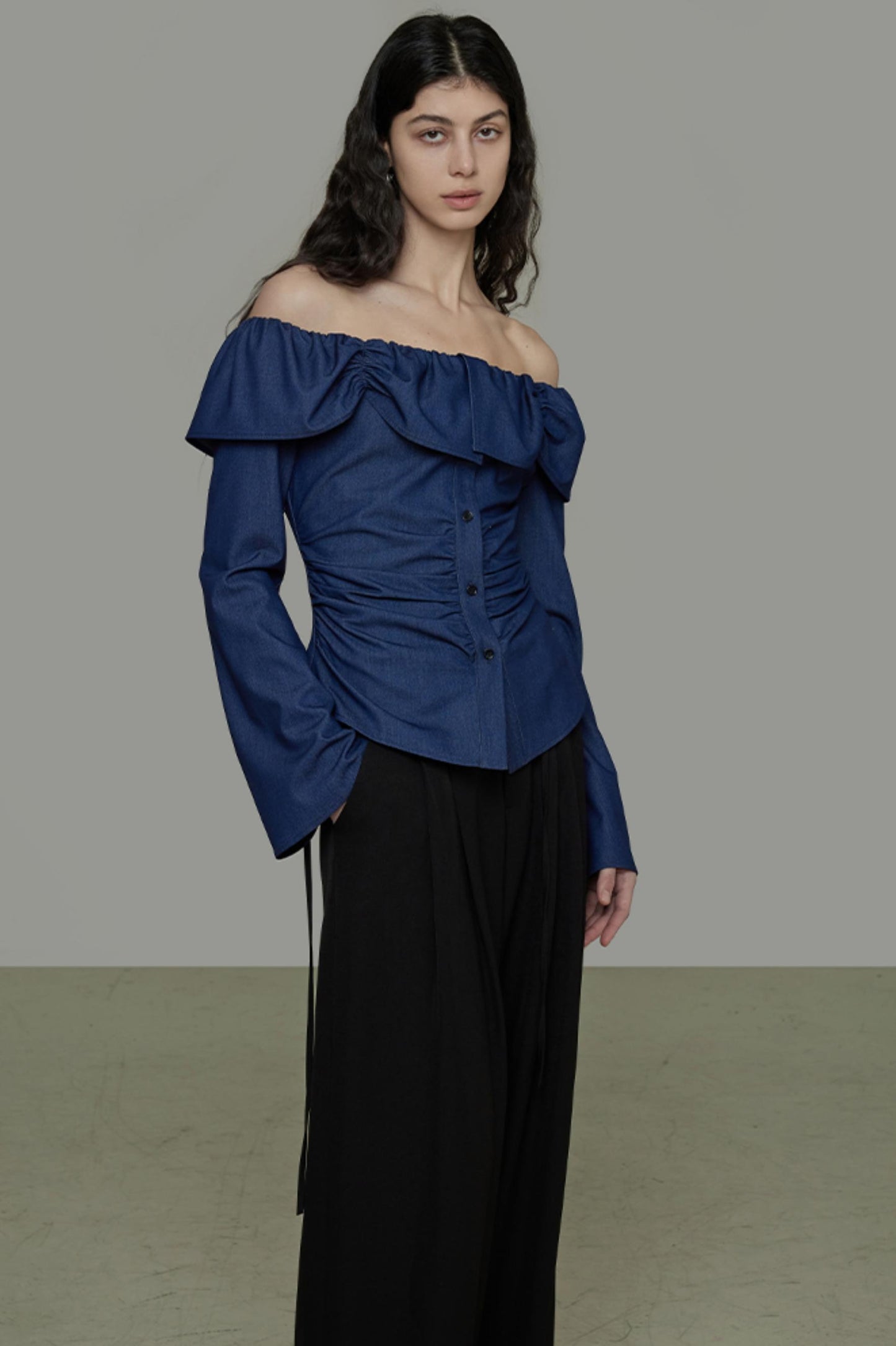 One-Shoulder Lace Top