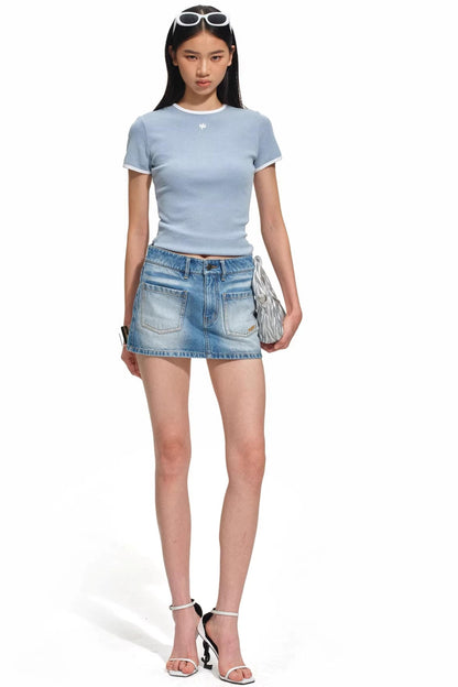 Reit-Sand-gewaschenes T-Shirt