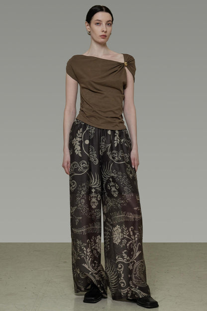 Dark Brown Slim Elegant Tee