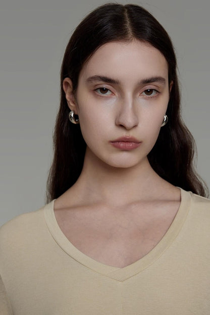 Smooth Wide Neck Straight Dress