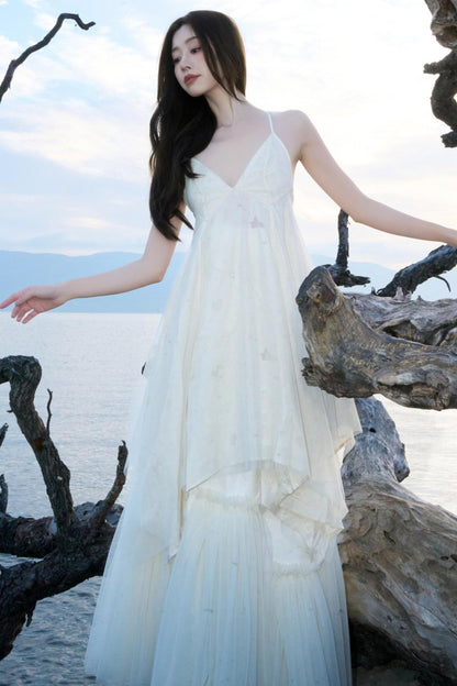 Spring-Summer Mesh Halter Dress