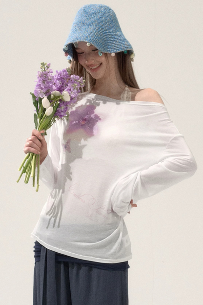 Asymmetrical Printed T-Shirt