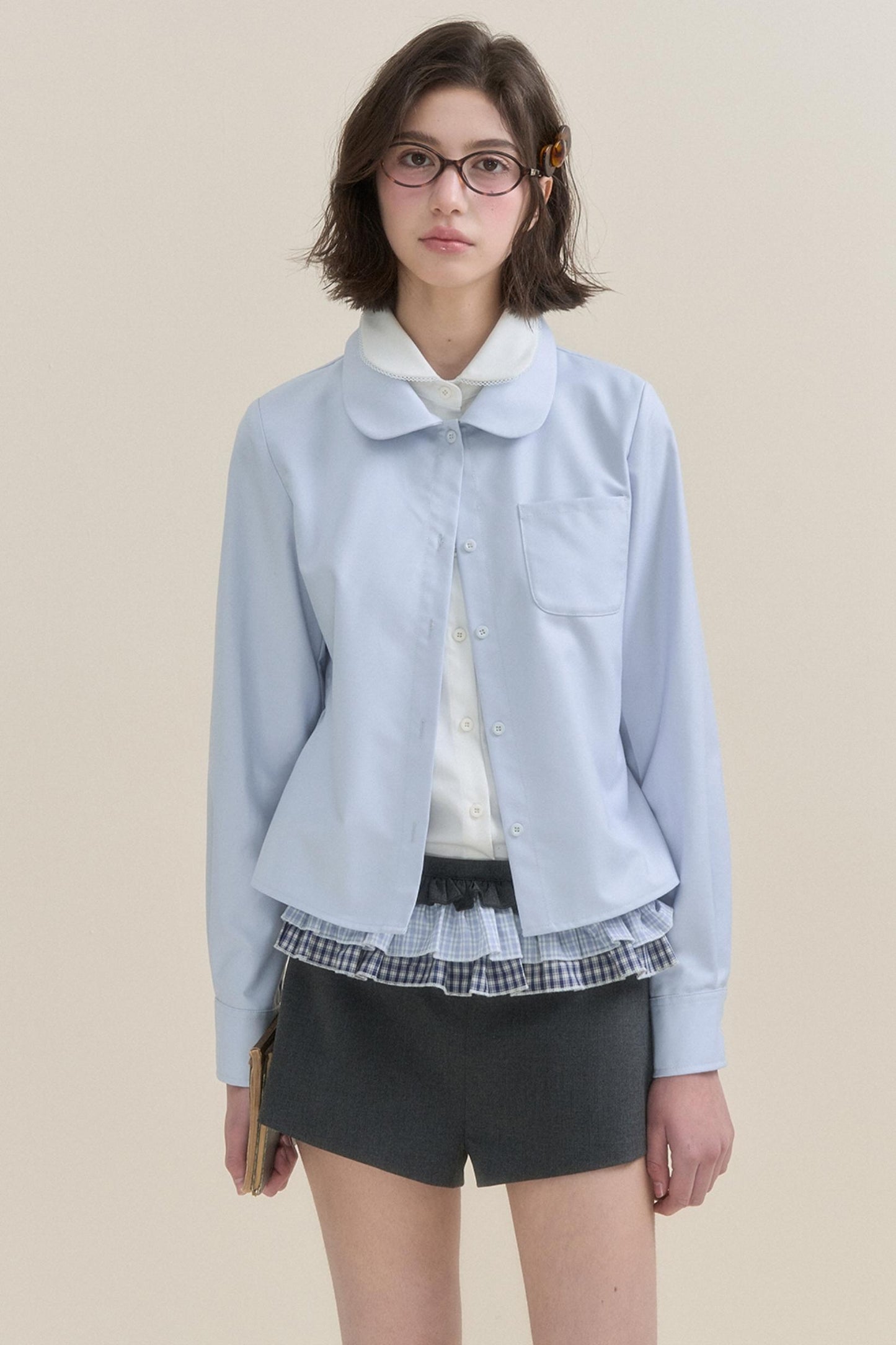 Blue Long Sleeved Shirt Set-Up