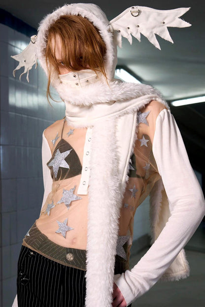 Angel Wings Cover-up Hat Scarf