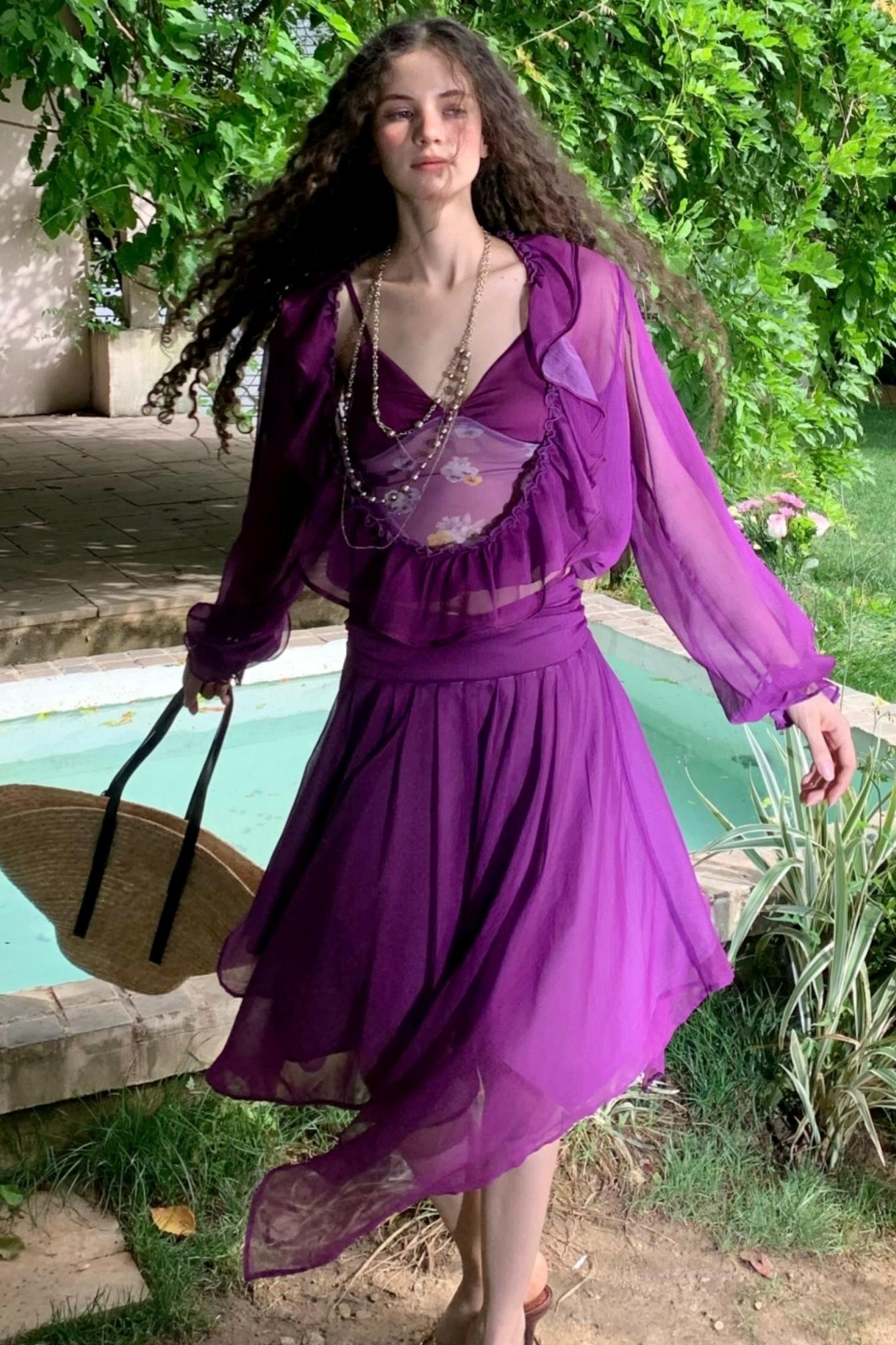 Ruffle Skeleton Skirt Set-Up