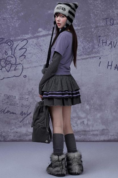 Faux Mink Cat Ear Hat