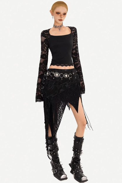 Lace Hollow Punk Top
