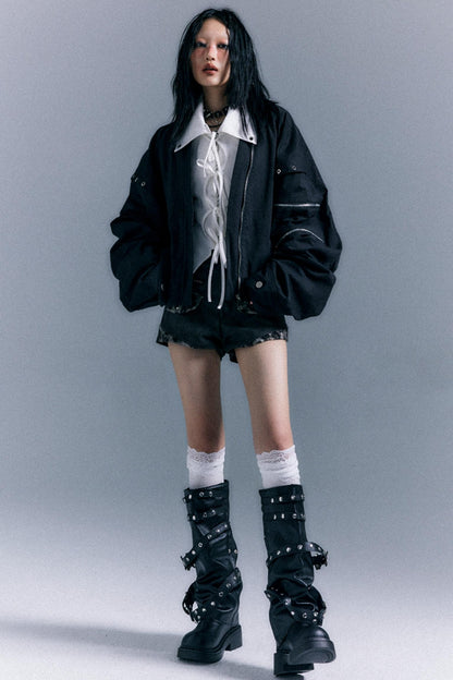 Vintage Oversized Bomber Jacket