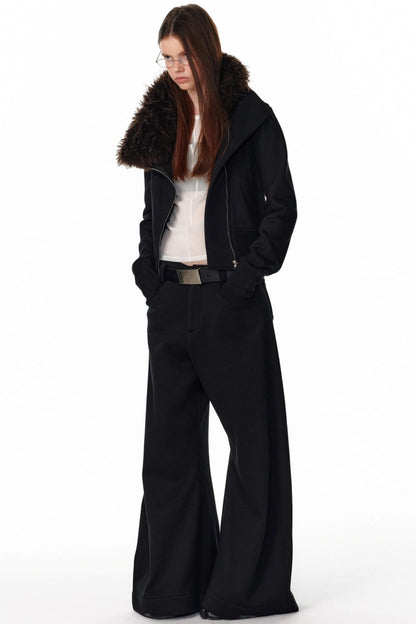 Retro Plaid Fleece Lined Sweatpants