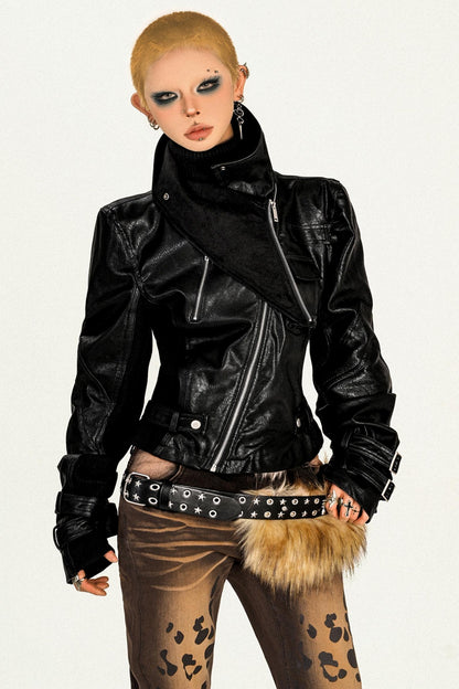 Black Punk Biker Jacket