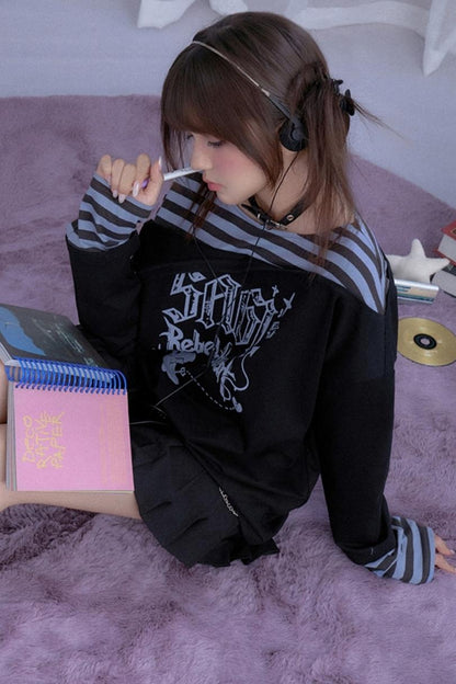 Spirit Striped Long-Sleeved T-Shirt