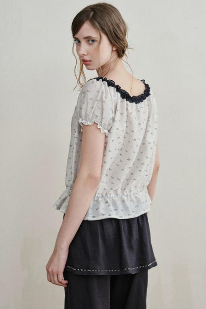 Sweet Lace Ramie Top