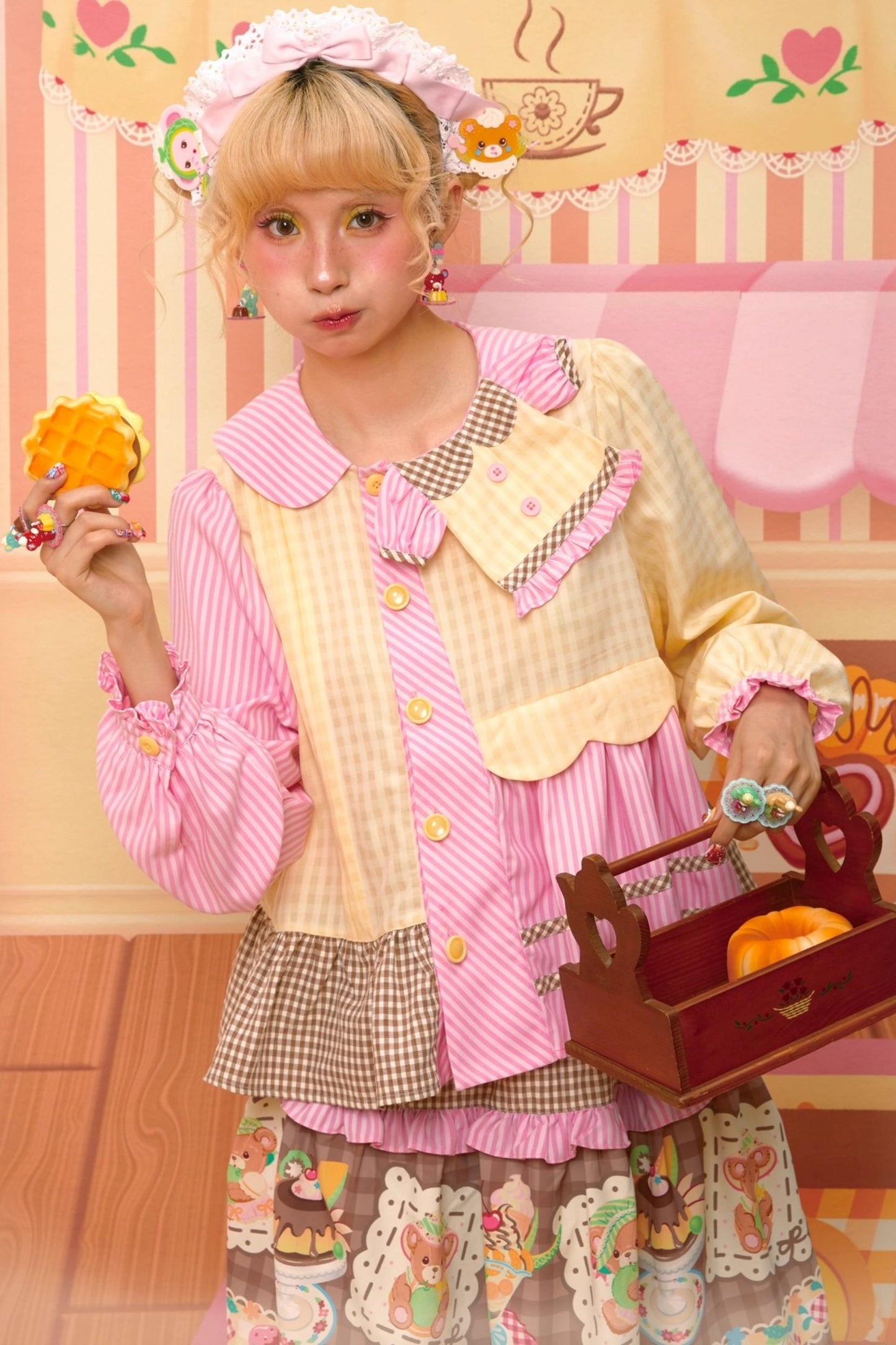 Honeydew Splicing Shirt