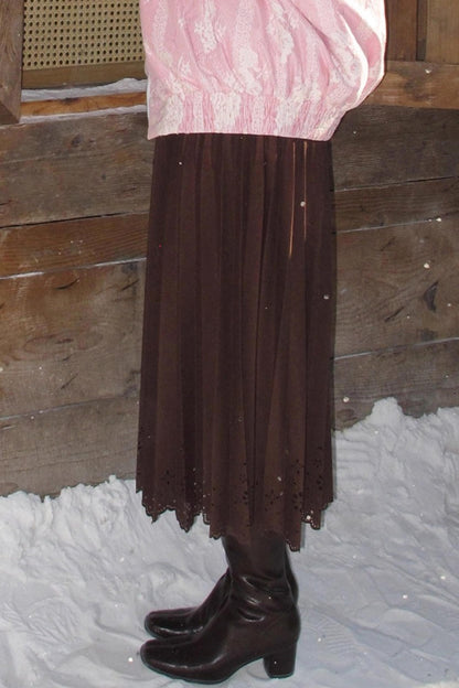 Rin's Poem Pleated Skirt