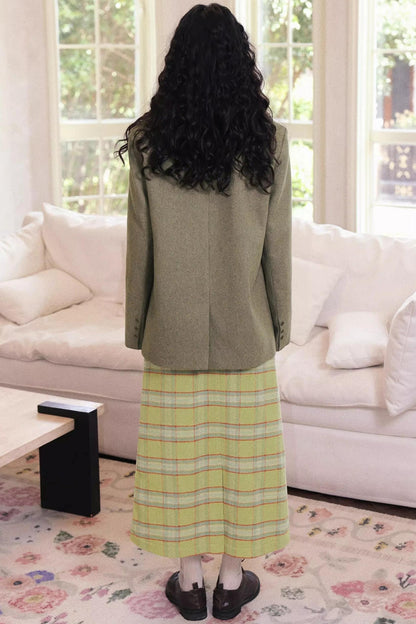 Casual Moss Woolen Suit Jacket