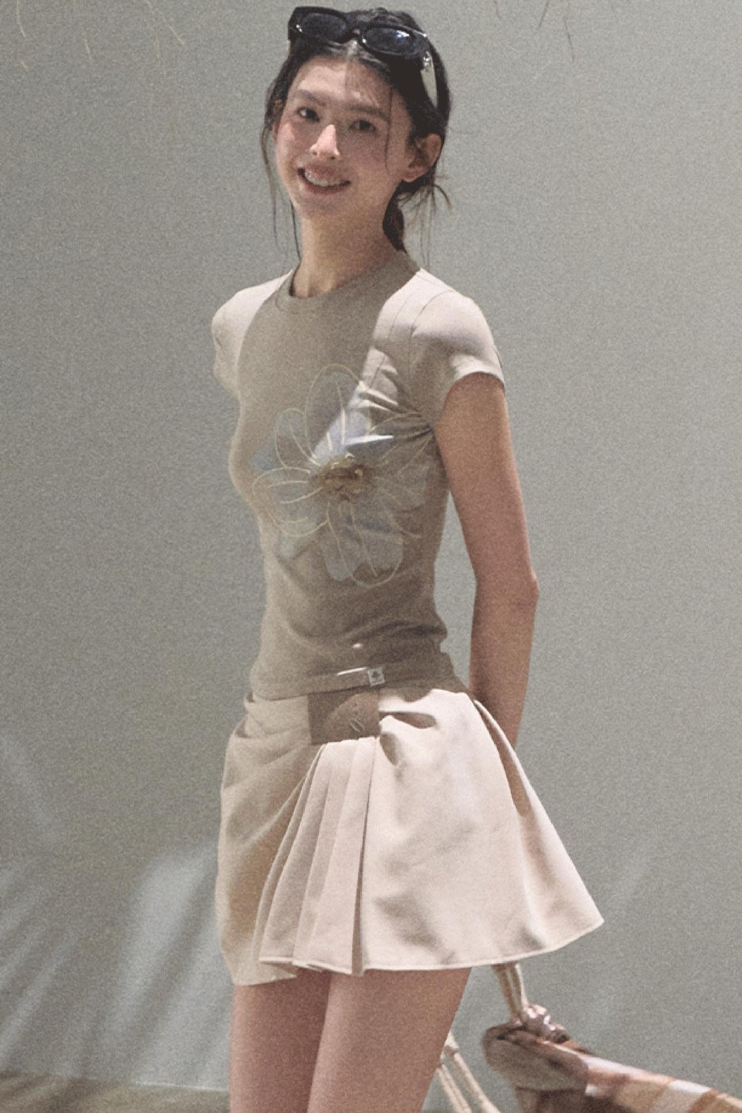 Begonia Bloom Slim Fit T-Shirt