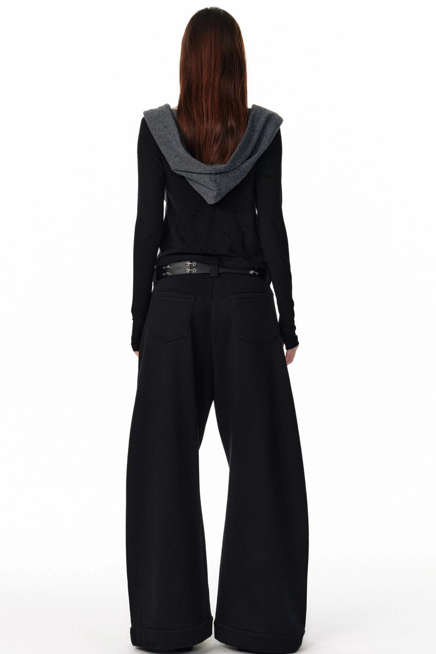 Vintage Hooded Knit Cardigan Top