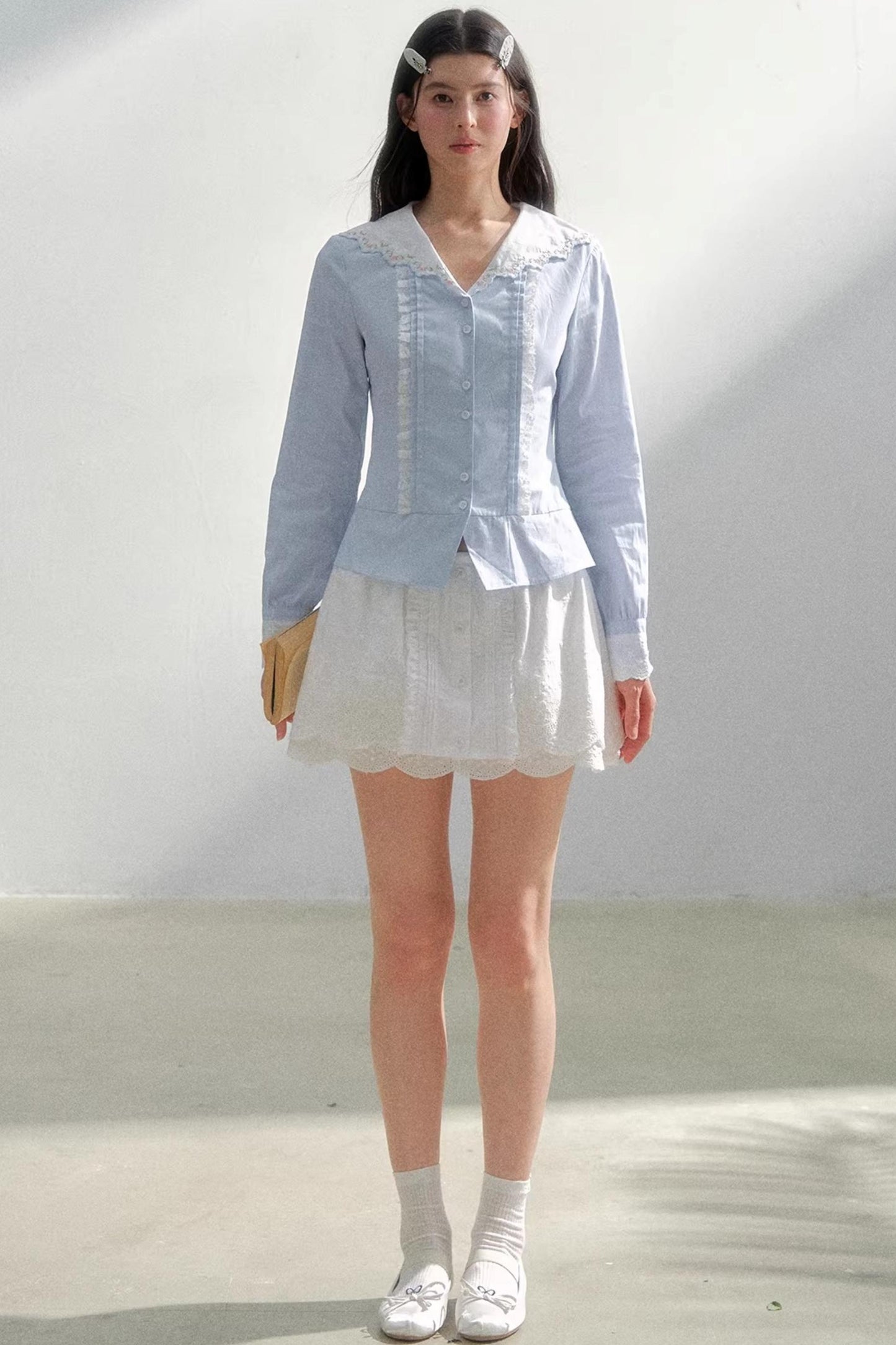Sea of Spring Embroidered Shirt