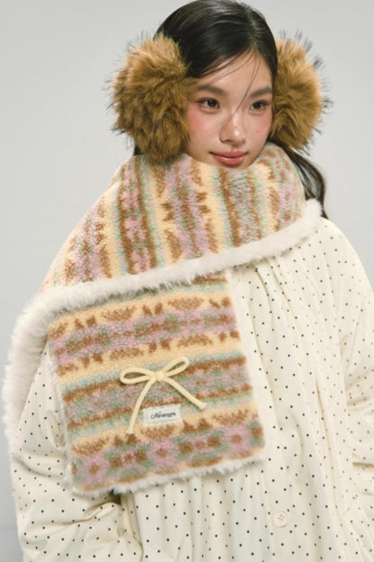 Fair Isle Plush Shawl