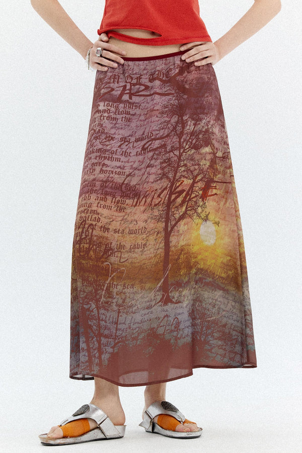 Sunset Halter A-Line Dress