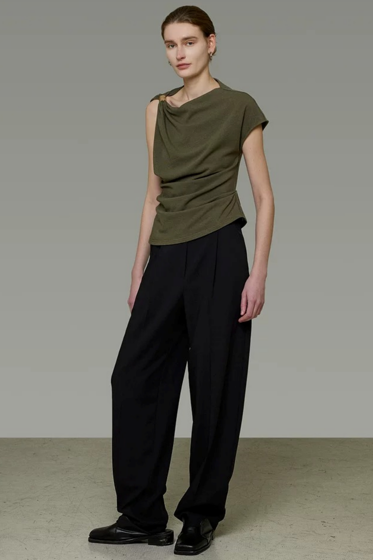 Unspoken Twist Knot Blouse